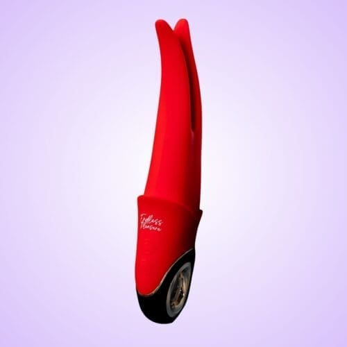 Dual Tongue Clitoral Vibrator (Shadow Red)