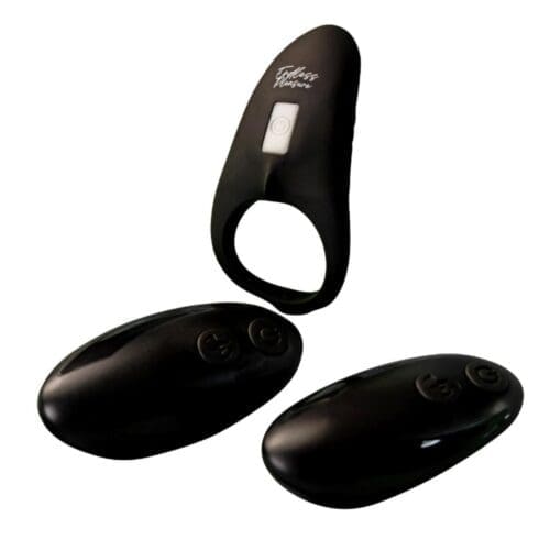 Remote Controlled Shark Cock Ring Black