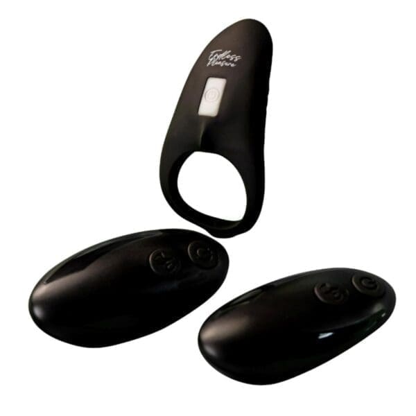 Remote Controlled Shark Cock Ring Black