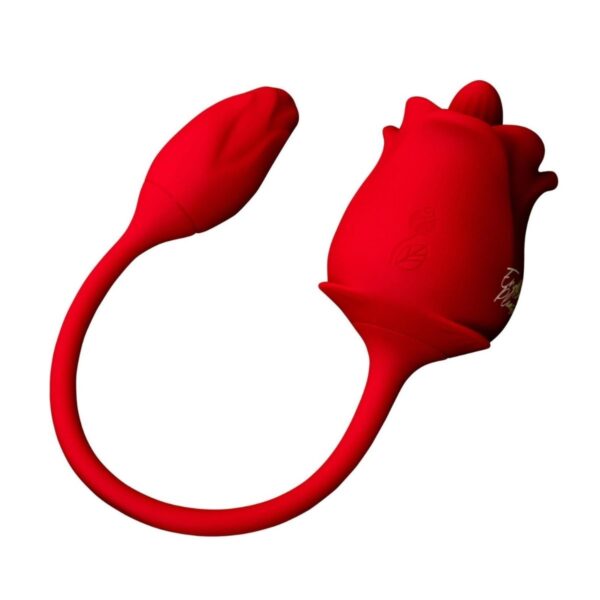 Rose 2 in 1 Licking and Thrusting Vibrator