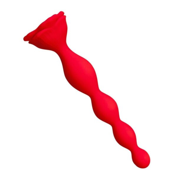 Rose Petal Vibrating Anal Beads