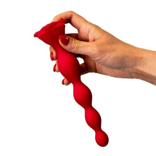 Rose Petal Vibrating Anal Beads