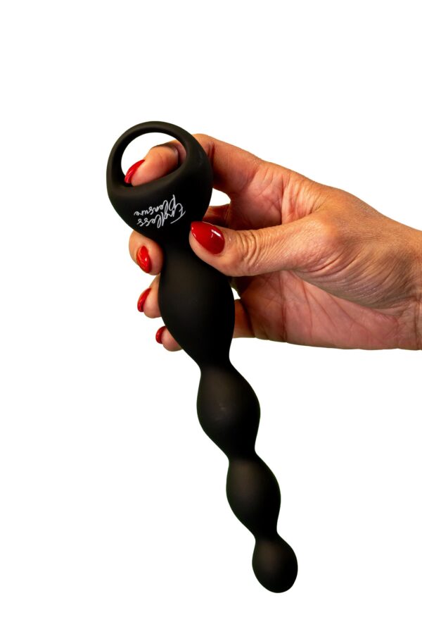 USK-A05BLACK1N7A8715.jpg Beaded Vibrating Anal Teaser