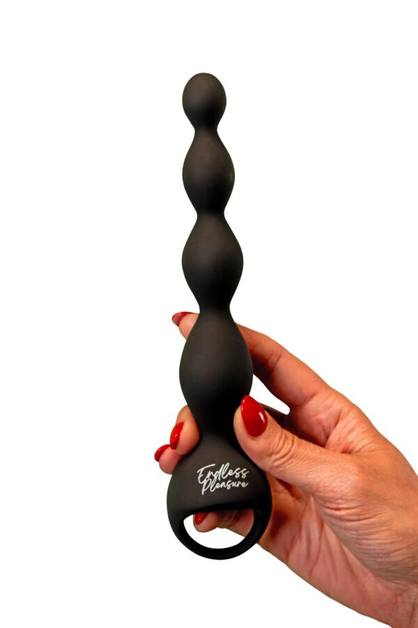 USK-A05Black1N7A8717.jpg Beaded Vibrating Anal Teaser