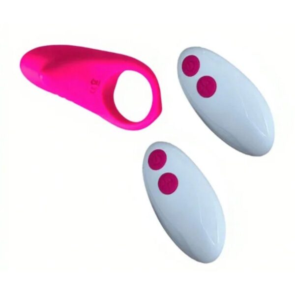 Remote Controlled Shark Cock Ring Pink