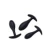 Flared Base Silicone Butt Plug Set