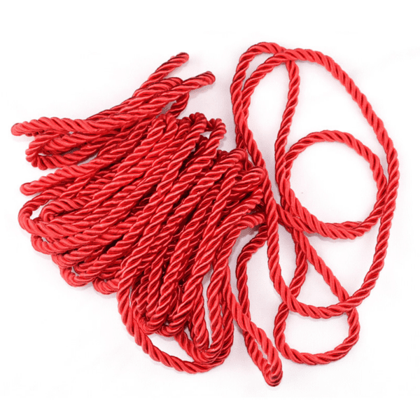 10m Soft Nylon Restraint Rope – High-Gloss Shibari & Bondage Rope (4) 10m Soft Nylon Bondage Rope