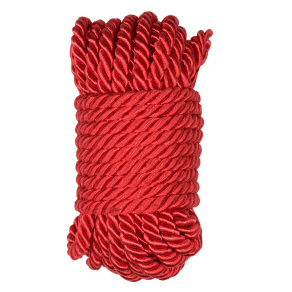 10m Soft Nylon Restraint Rope – High-Gloss Shibari & Bondage Rope (7) 10m Soft Nylon Bondage Rope