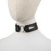 Collar with Metal Traction Chain (4) BDSM Collar with Metal Chain