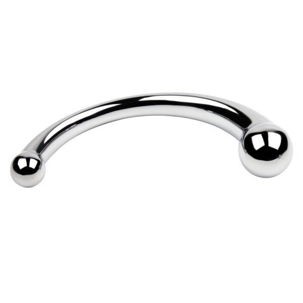 Dual-Ended G-Spot & Anal Metal Plug (1) Stainless Steel Double Ended Wand
