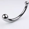 Dual-Ended G-Spot & Anal Metal Plug (9) Stainless Steel Double Ended Wand