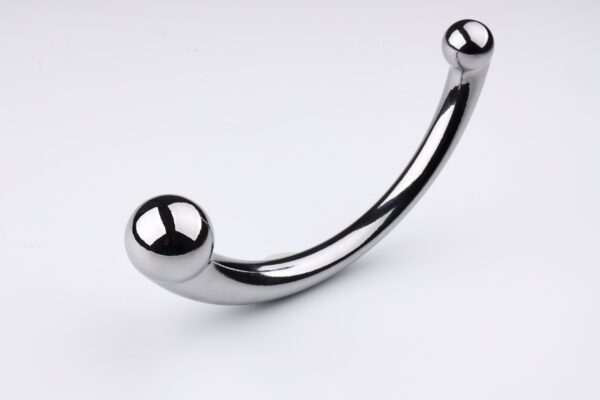 Dual-Ended G-Spot & Anal Metal Plug (9) Stainless Steel Double Ended Wand