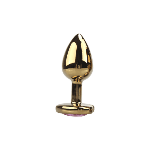 Golden Heart Jewelled Butt Plug