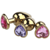 Golden Heart Jewelled Butt Plug