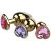 Golden Heart Jewelled Butt Plug