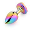 Rainbow Heart Shaped Jewelled Butt Plug Rainbow Heart Shaped Jewelled Butt Plug