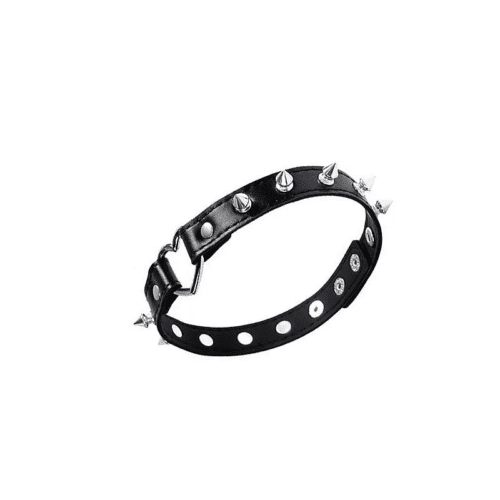 Heart-Shaped Punk Metal Rivet Collar