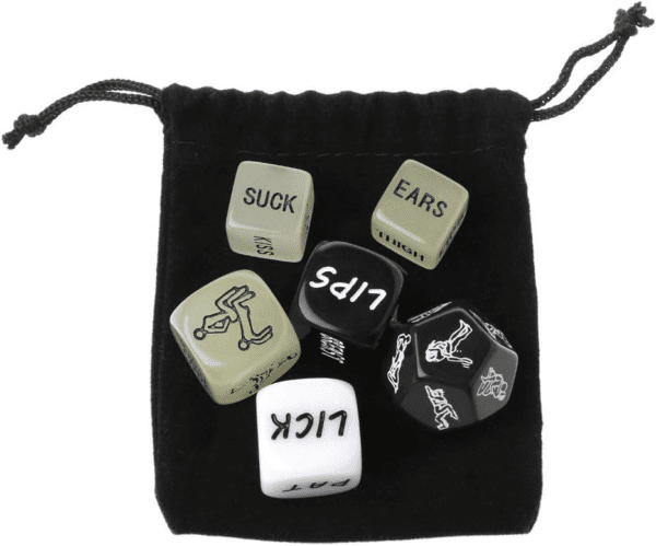 6 Piece Glow in the Dark Dice Set