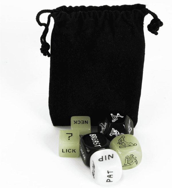 6 Piece Glow in the Dark Dice Set