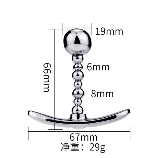 Jeweled Metal Anchor Elf Plug - Type D (1) Jewelled Anchor Butt Plug