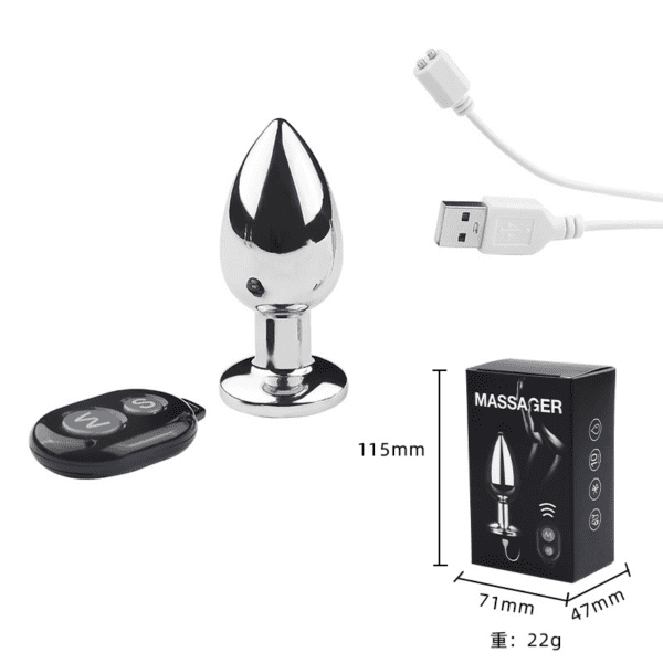 Remote Control Vibrating Anal Plug (2) Remote Control Vibrating Anal Plug