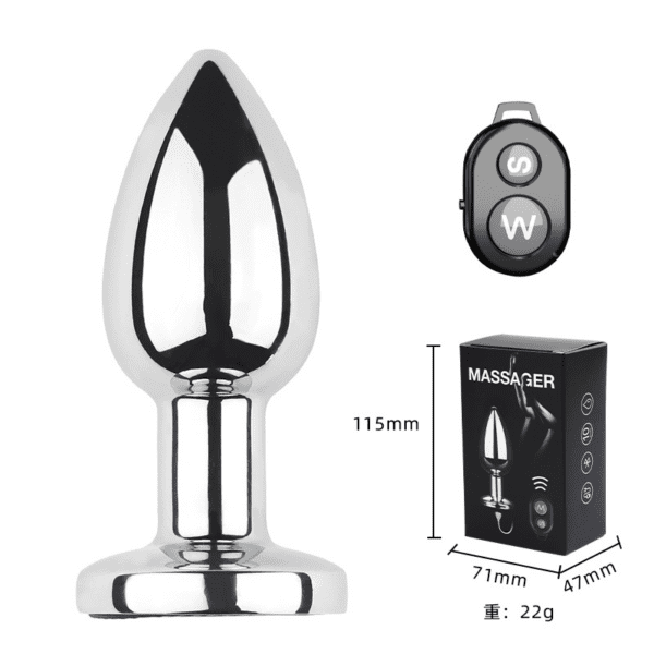 Remote Control Vibrating Anal Plug (3) Remote Control Vibrating Anal Plug