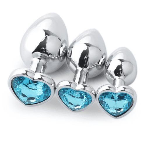 Silver Jewelled Butt Plug