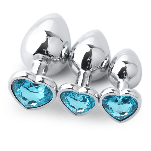 Silver Jewelled Butt Plug