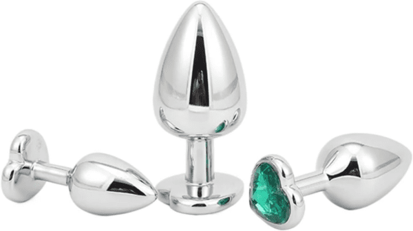 Silver Jewelled Butt Plug