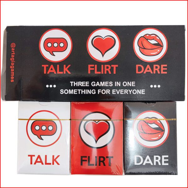 Talk Flirt Dare 3 in 1 Couple's Game