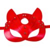 Red BDSM Cat Mask