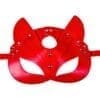 Red BDSM Cat Mask