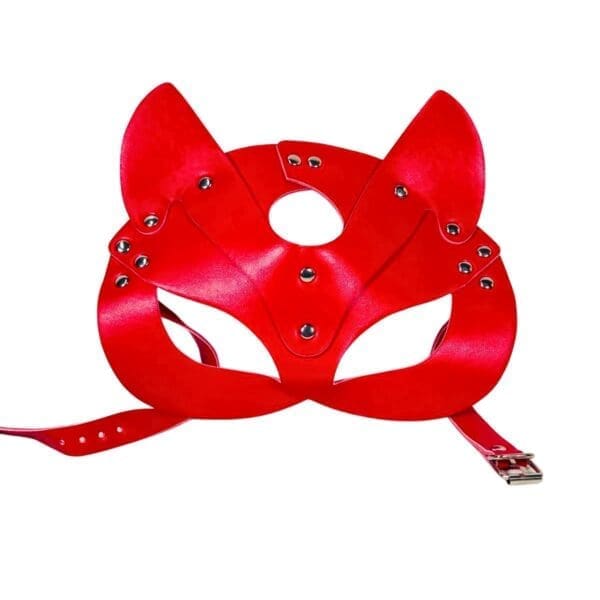 Red BDSM Cat Mask