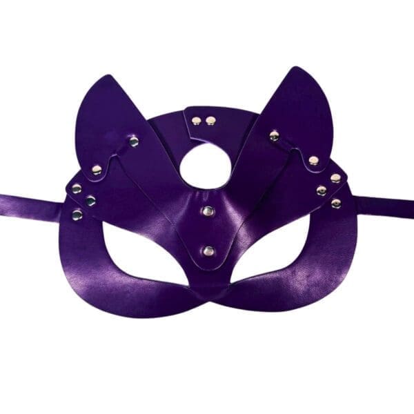 Purple BDSM Cat Mask