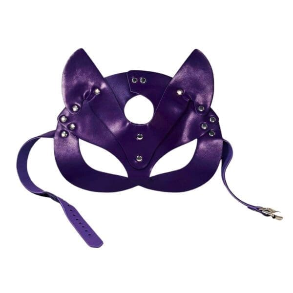 Purple BDSM Cat Mask