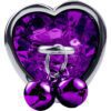Purple Heart Jingle Butt Plug Purple Heart Jingle Butt Plug