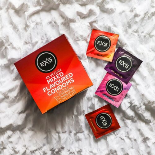 EXS Mixed Flavoured Condoms Pack of 48