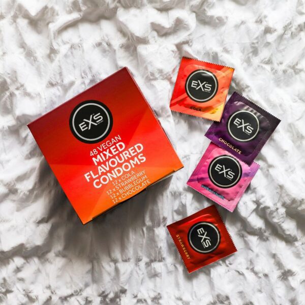 EXS Mixed Flavoured Condoms Pack of 48