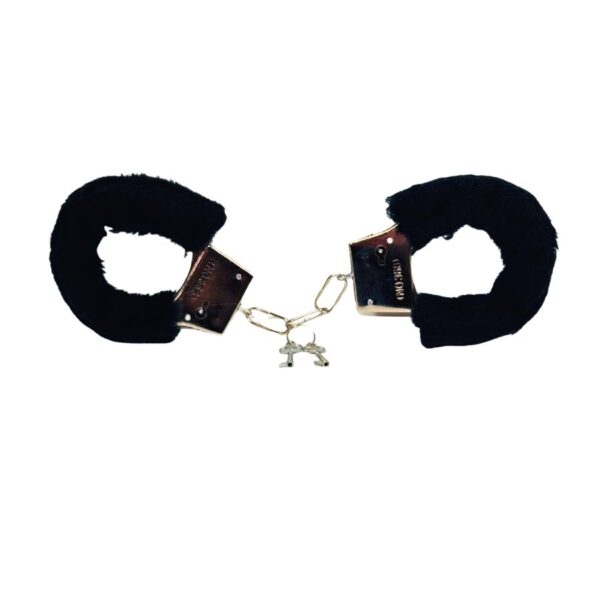 Black Fluffy Handcuffs