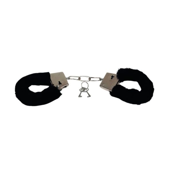 Black Fluffy Handcuffs