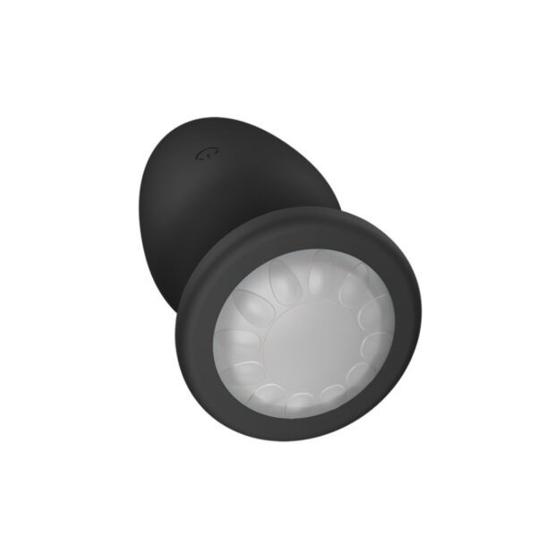 Remote Flashing Black Butt Plug
