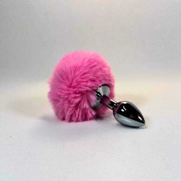 Pink Fury Bunny Tail Butt Plug