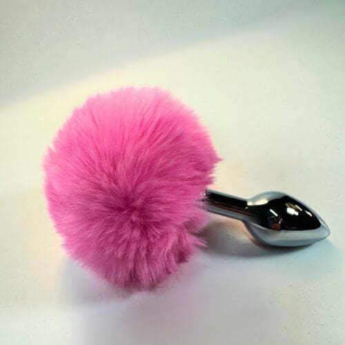 Pink Fury Bunny Tail Butt Plug