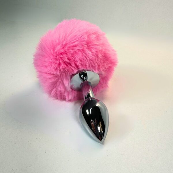 Pink Fury Bunny Tail Butt Plug