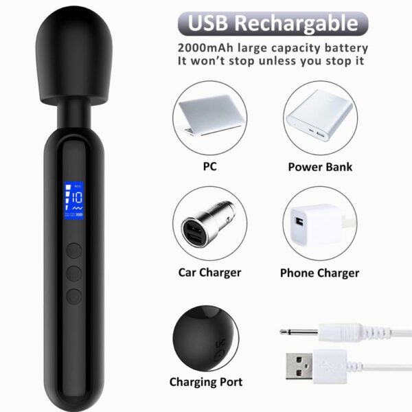 Black Wand Vibrator
