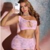 Pink Top and Skirt