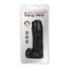 6-Inch Black TPR Dildo – Soft Flexible Toy for Beginners