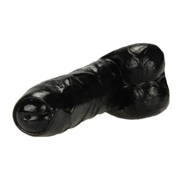 6-Inch Black TPR Dildo – Soft Flexible Toy for Beginners