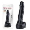 8.3-inch black flexible TPR dildo realistic sex toy 8.3-inch black flexible TPR dildo realistic sex toy