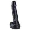 8.3-inch black flexible TPR dildo realistic sex toy (2) 8.3-inch black flexible TPR dildo realistic sex toy